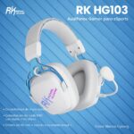 AURICULAR ROYAL KLUDGE RK-HG103 INALAMBRICO CYBORG WITHE