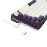 Teclado Gamer Redragon Ucal Pro Rgb Wireless Sp K673Wb WhiteBlack - Imagen 3