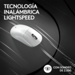 Mouse Gamer Logitech G PRO X SUPERLIGHT 2 White Inalambrico LIGHTSPEED - Imagen 2