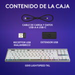 Teclado Gamer Logitech G515 TKL White LIGHTSPEED - Imagen 8