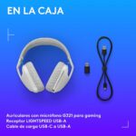 Auricular Gamer Logitech G321 White  LIGHTSPEED /BT - Imagen 9
